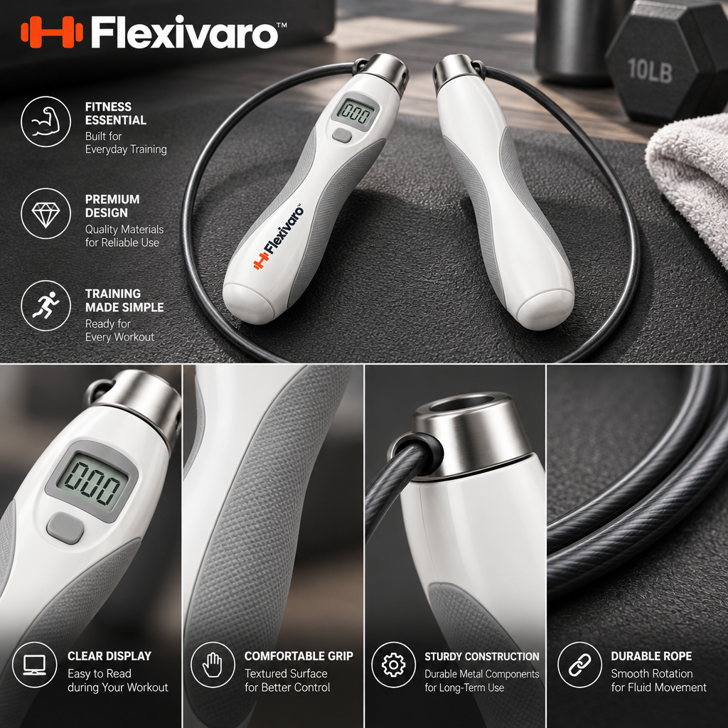 Flexivaro™ Smart Counting Jump Rope — Product details image